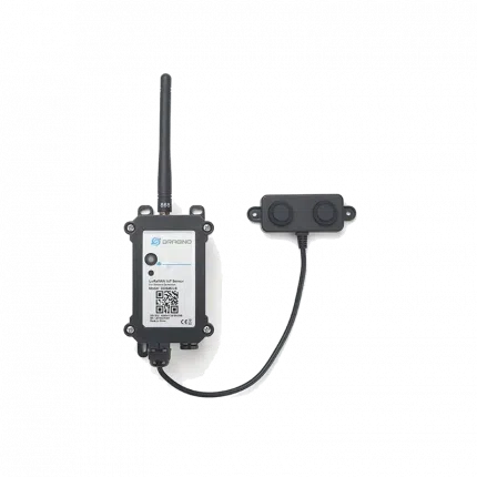 Capteur de distance à ultrasons LoRaWAN Dragino DDS45-LB sur pile, vue de face