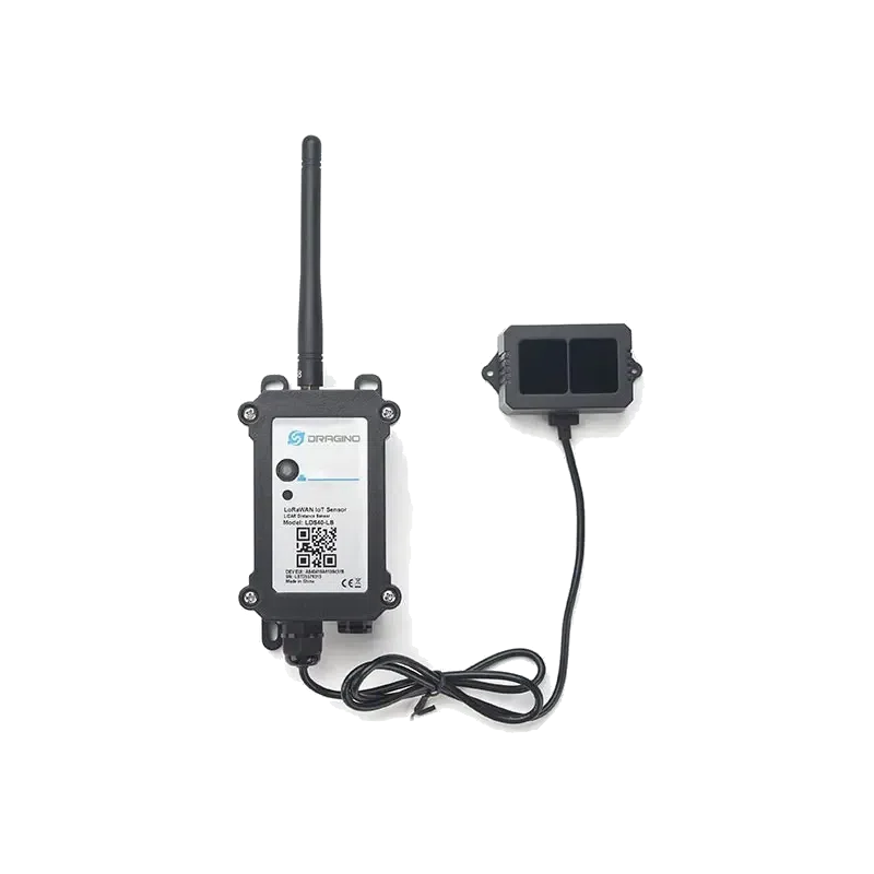 Capteur LiDAR longue portée LoRaWAN Dragino LDS40-LB sur pile, portée 40 m