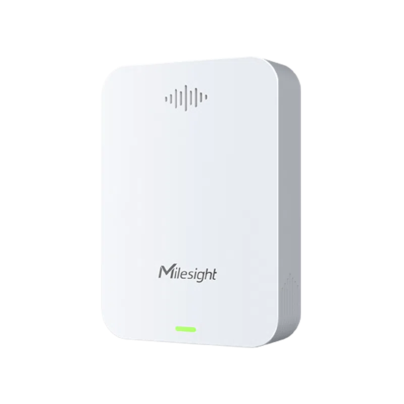 Détecteur d'odeurs de sanitaires LoRaWAN Milesight GS301 blanc, vue de face