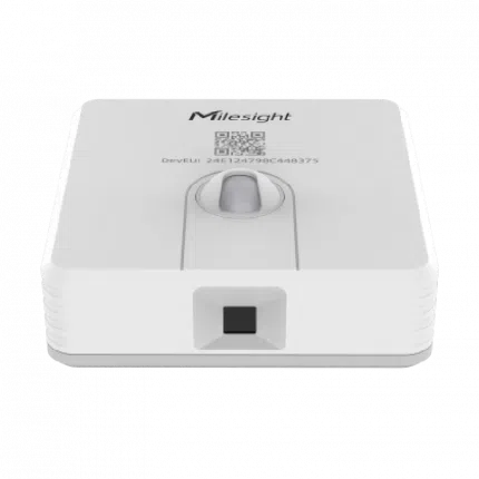 Capteur d'occupation de bureau LoRaWAN Milesight VS341 blanc et gris, vue de face