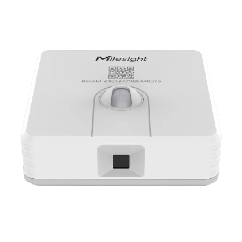 Milesight VS341 - Capteur de présence pour bureau_siège LoRaWAN Capteur d'occupation de bureau LoRaWAN Milesight VS341 blanc et gris, vue de face