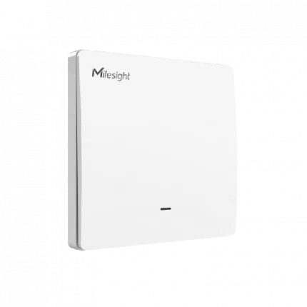Interrupteur mural LoRaWAN Milesight WS501 un groupe avec mesure d'énergie, vue de face