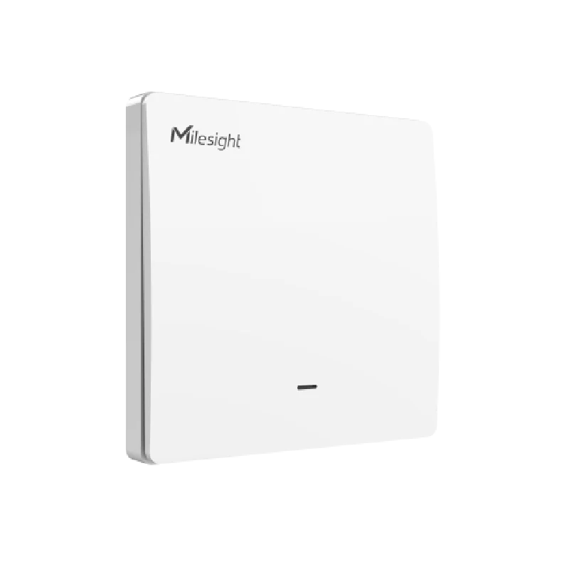 Interrupteur mural LoRaWAN Milesight WS501 un groupe avec mesure d'énergie, vue de face