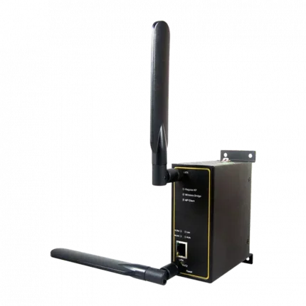 Points d'accès Wi-Fi industriels ATOP AW5500 et AW5500C avec antennes, format rail DIN