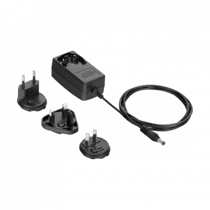 Adaptateur secteur HWgroup 12 V 1,5 A avec prise jack et fiches interchangeables