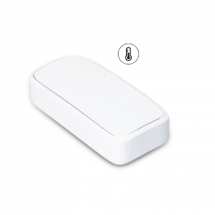 Capteur de température Bluetooth Efento BLE dans son boîtier blanc compact, vue de face