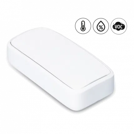 Capteur de qualité de l'air NB-IoT Efento IAQ, boîtier blanc vu de face
