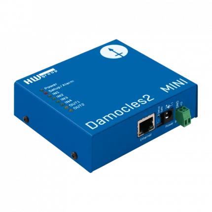 Module d'entrées et sorties Ethernet HWgroup Damocles2 MINI à 4 entrées et 2 relais