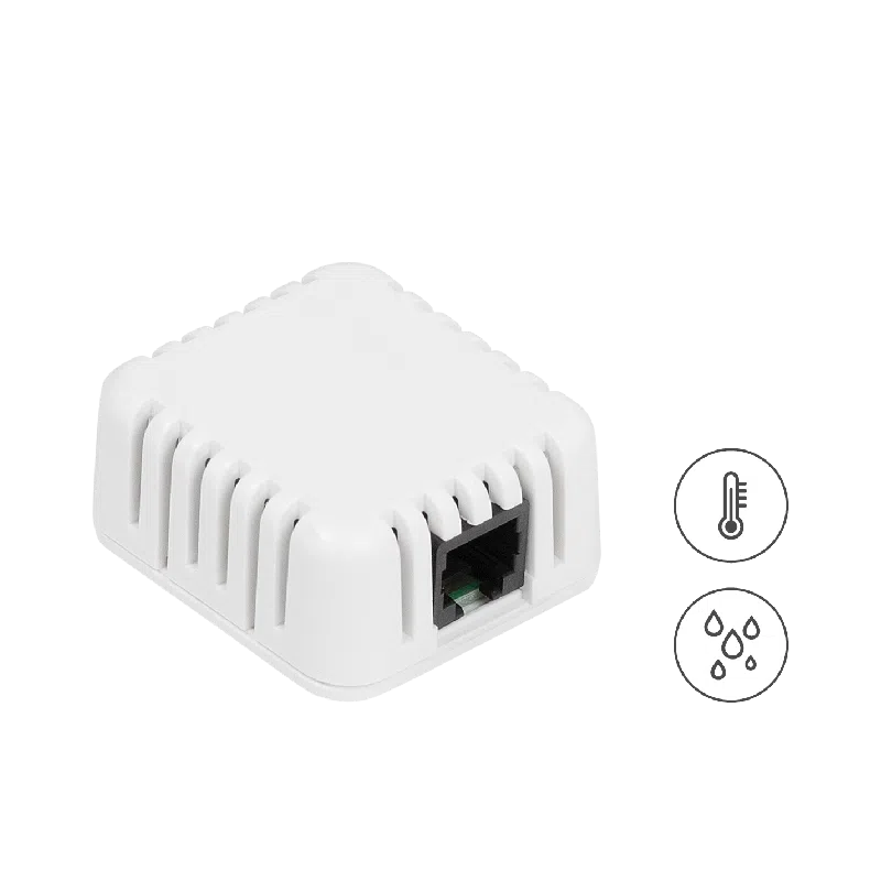 Capteur de température et d'humidité HWgroup HTemp HomeBox en boîtier blanc compact