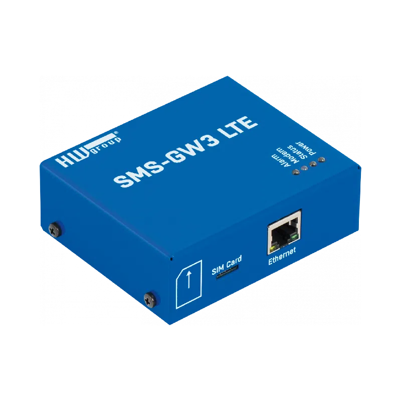 Passerelle SMS 4G HWgroup SMS-GW3 LTE avec antenne SMA externe