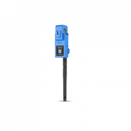 Capteur de courant LoRaWAN Milesight CT10x à pince ouvrante bleue et module radio