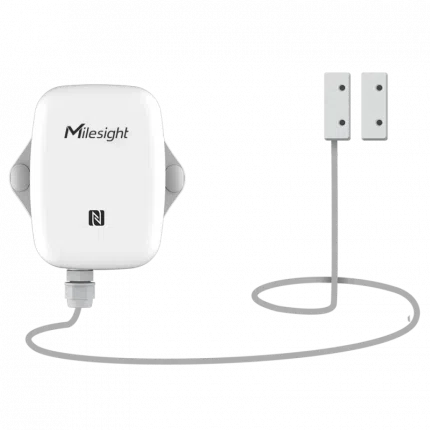 Détecteur d'ouverture LoRaWAN Milesight EM300-MCS avec contact magnétique déporté et aimant
