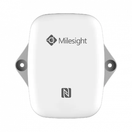 Capteur de température et d'humidité LoRaWAN Milesight EM300-TH en boîtier IP67 blanc