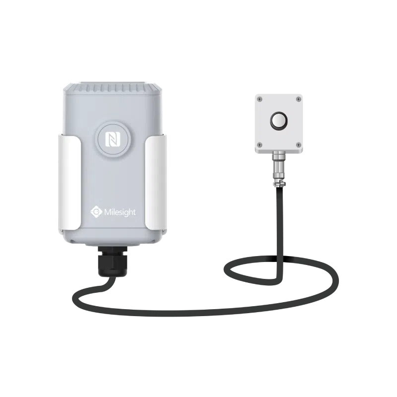 Milesight EM500-LGT - Capteur de luminosité pour l'extérieur LoRaWAN Capteur de luminosité extérieur LoRaWAN Milesight EM500-LGT avec sonde déportée en aluminium