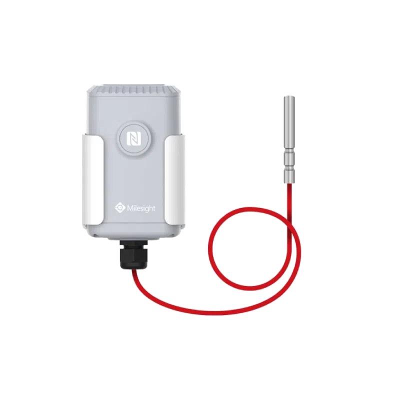 Milesight EM500-PT100 - Capteur de température industriel LoRaWAN Capteur de température industriel Milesight EM500-PT100 avec sonde PT100 inox sur câble