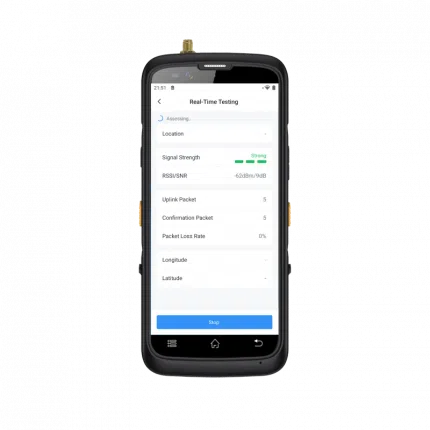 Testeur de couverture LoRaWAN portable Milesight FT101 avec écran tactile et antenne