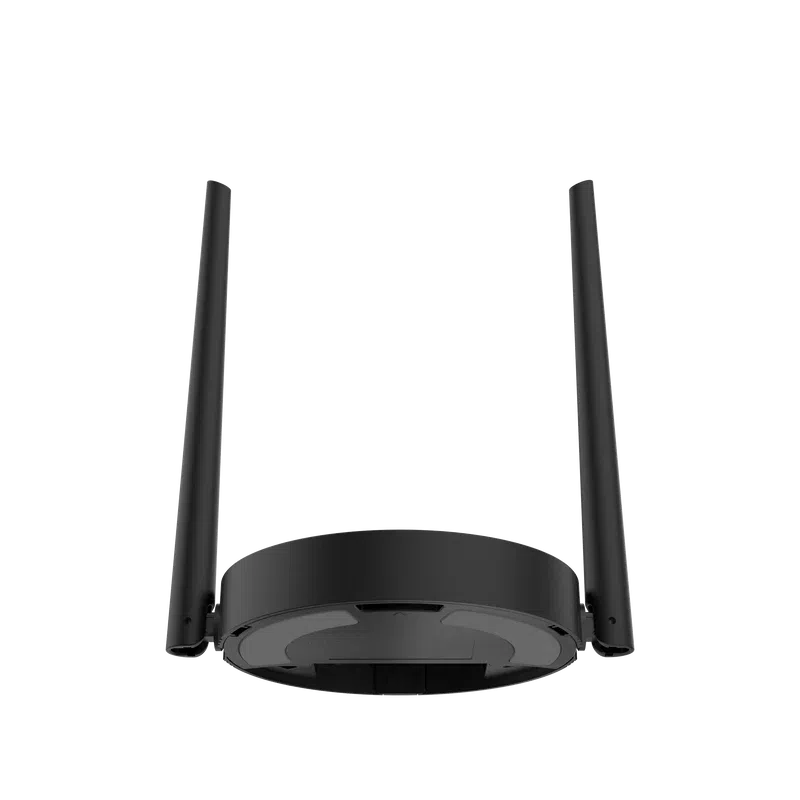 Passerelle Wi-Fi HaLow Milesight HL31 noire au format disque, vue de dessus