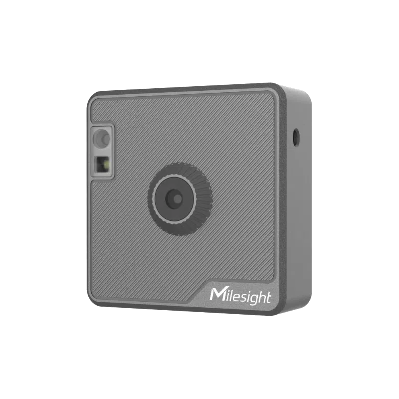 Capteur d'image Milesight SC541 compact gris anthracite, vue de face avec objectif