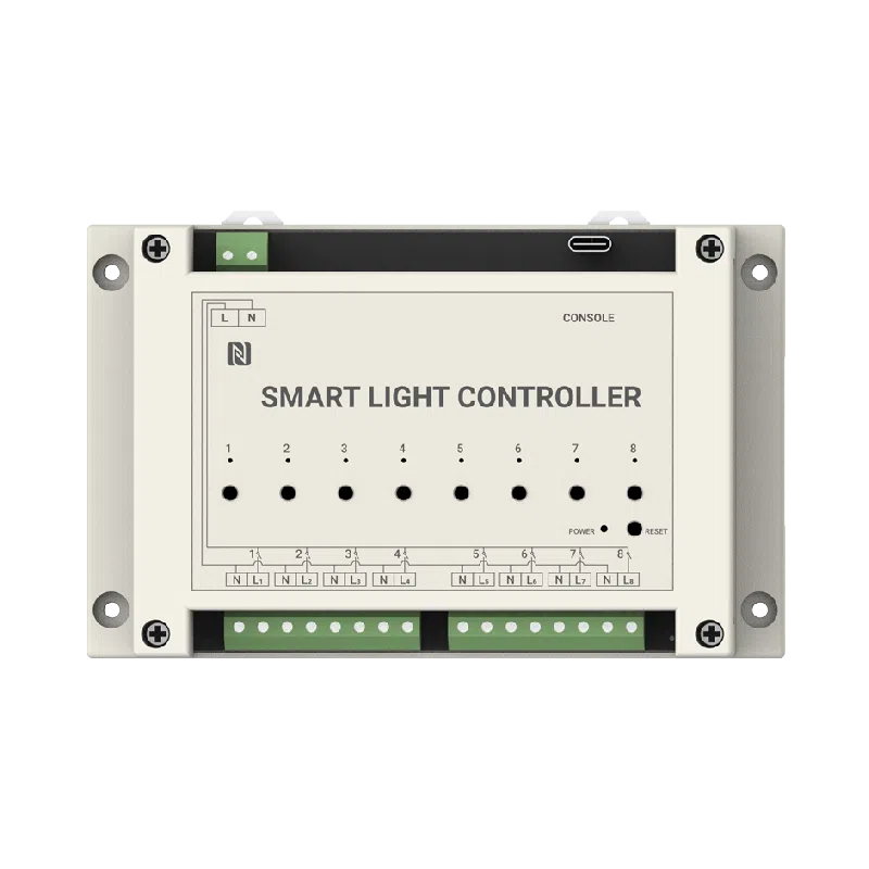 Milesight WS558 - Contrôleur de lumières intelligent LoRaWAN Contrôleur d'éclairage LoRaWAN Milesight WS558 huit voies pour tableau électrique