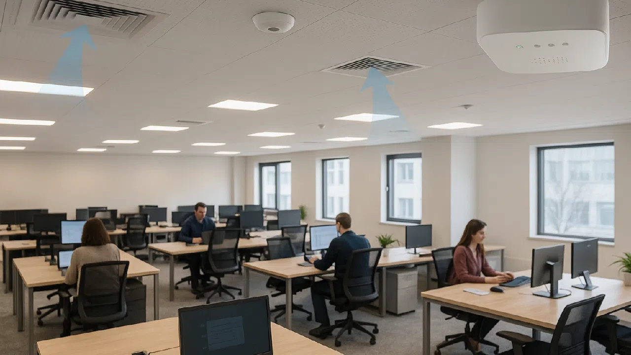 Ventilation à la demande comptage de personnes LoRaWAN