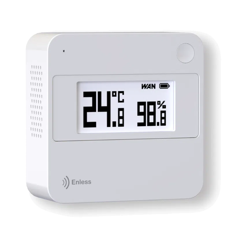 Enless TX T&H AMB E-INK 600-052 – Capteur T°_HR avec écran e-ink LoRaWAN et LoRa Enless Capteur de température et d'humidité LoRaWAN Enless TX T&H E-INK AMB avec écran e-ink