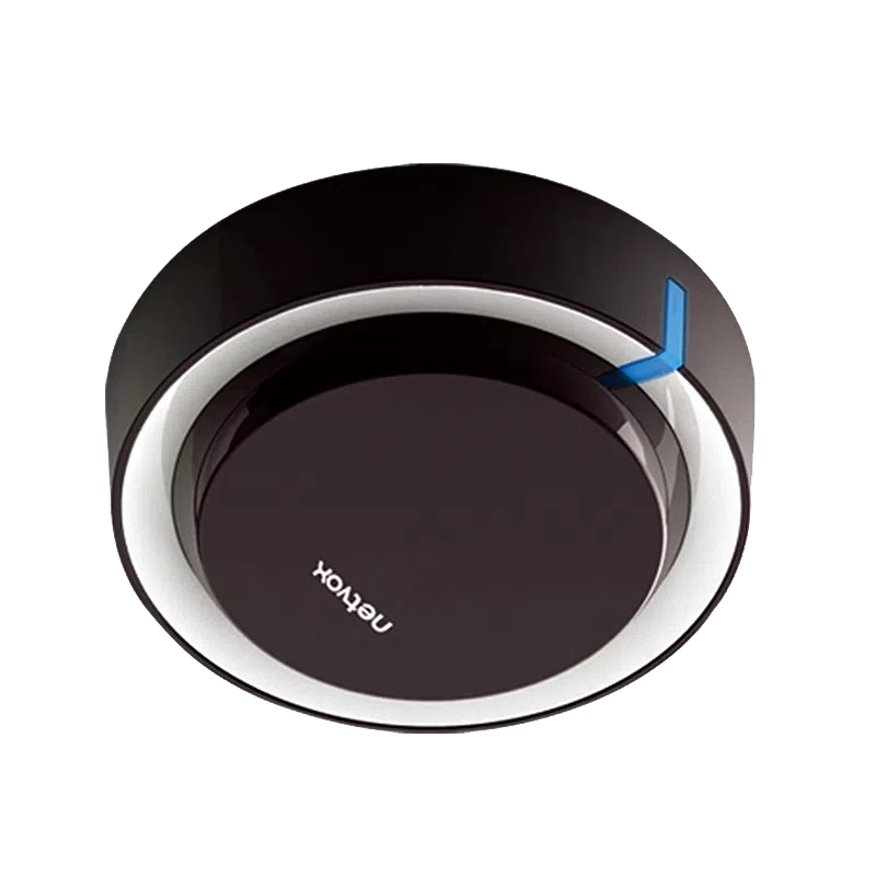 Contrôleur infrarouge LoRaWAN Netvox R211 pour climatiseurs, boîtier rond vue de face