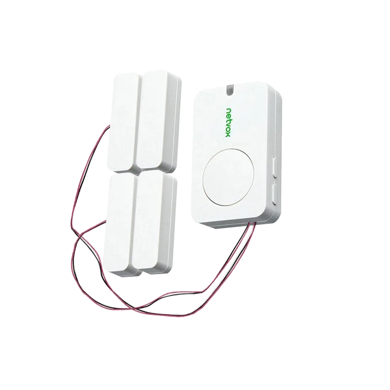 Netvox R311CC – Capteur sans fil 2 entrées contacts magnétiques pour portes et fenêtres Détecteur d'ouverture Netvox R311CC avec deux contacts magnétiques externes et aimants