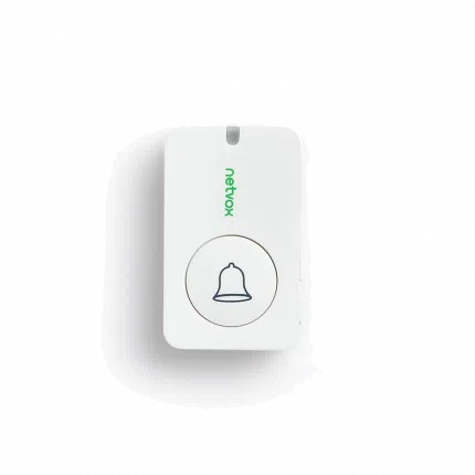 Bouton de sonnette sans fil LoRaWAN Netvox R312 sur pile, vue de face