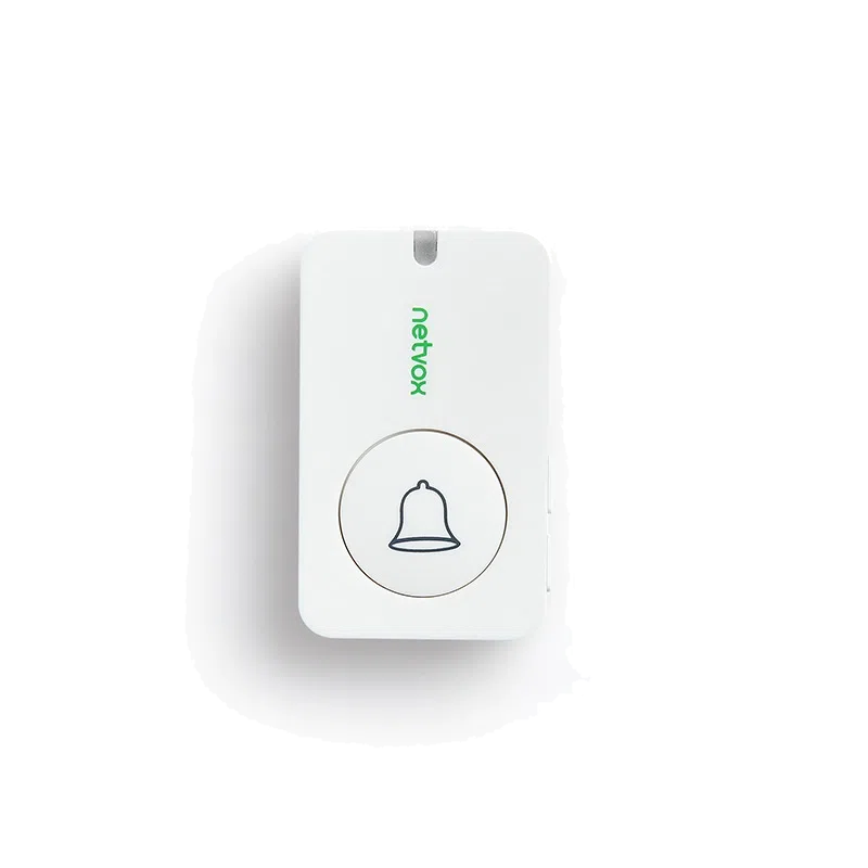 Bouton de sonnette sans fil LoRaWAN Netvox R312 sur pile, vue de face