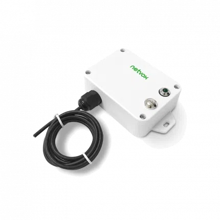 Compteur d'impulsions LoRaWAN Netvox R718H avec câble d'entrée, vue de face