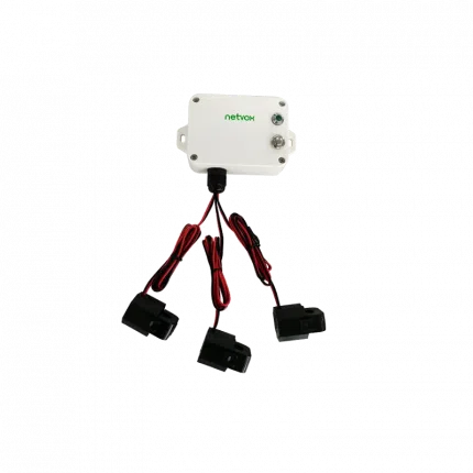 Capteur de courant triphasé LoRaWAN Netvox R718N37 avec trois pinces ampèremétriques
