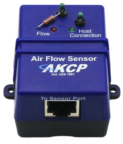 Capteur de flux d'air AKCP AFS avec LED Flow et port RJ45