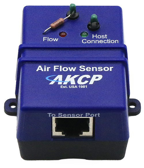 Capteur de flux d'air AKCP AFS avec LED Flow et port RJ45 Capteur de flux d'air AKCP AFS avec LED Flow et port RJ45