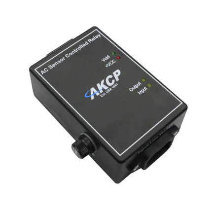 Relais piloté par capteur AKCP version AC avec entrée et sortie secteur IEC
