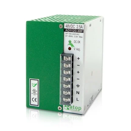 Bloc d'alimentation ATOP AD1120-48F 48 VDC 120 W pour rail DIN