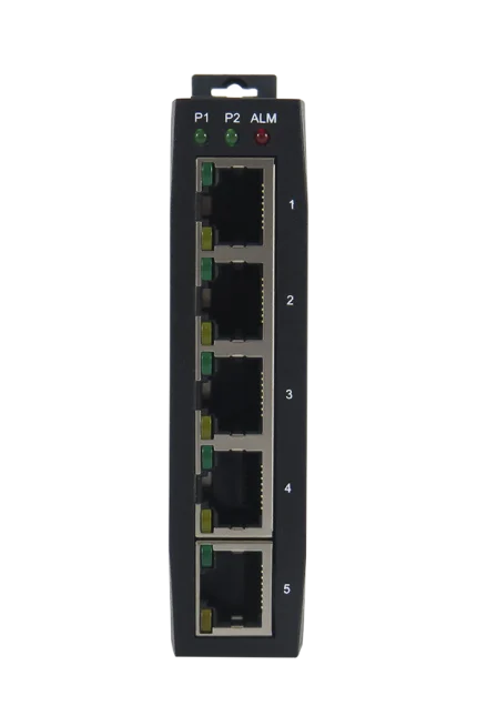 Switch Ethernet slim ATOP EH3005 à 5 ports RJ45, vue de face
