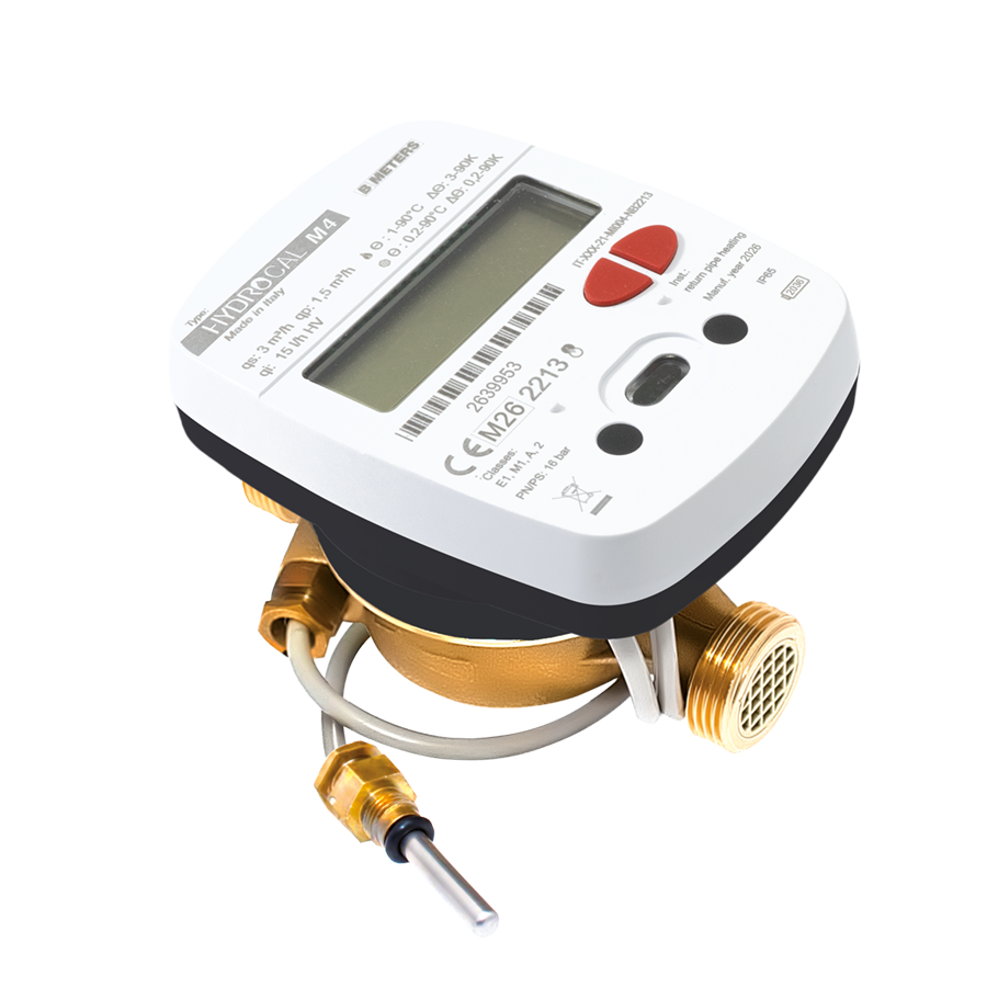 Compteur d'énergie thermique B METERS HYDROCAL-M4 avec afficheur LCD et sonde de température