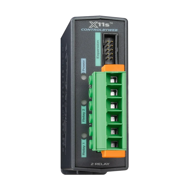Vue produit du ControlByWEB X-11s, extension relais haute intensité pour X-400