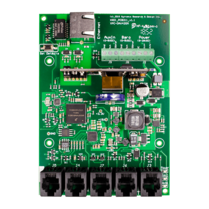 Carte contrôleur ControlByWEB X-422 avec prise Ethernet et cinq prises capteurs Davis