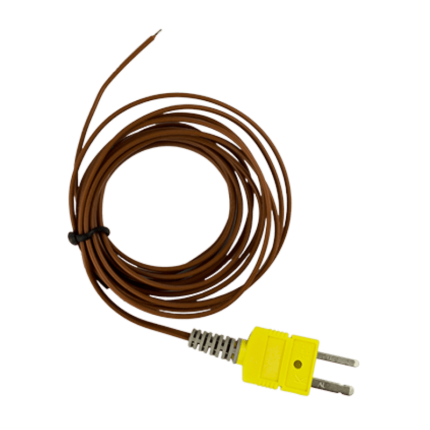Sonde thermocouple type K ControlByWEB X-KTC-B-24-72 avec connecteur moulé et fil PFA