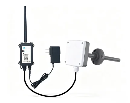 Capteur de vitesse d'air Dragino AirFlow-LN avec sonde de gaine et adaptateur 12 V