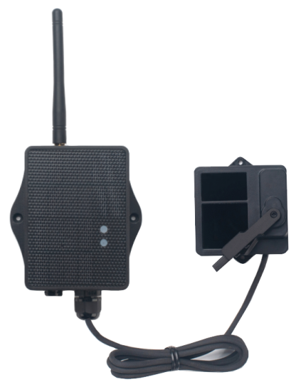 Dragino LDS25-LS à panneau solaire avec sonde LiDAR et balai de nettoyage