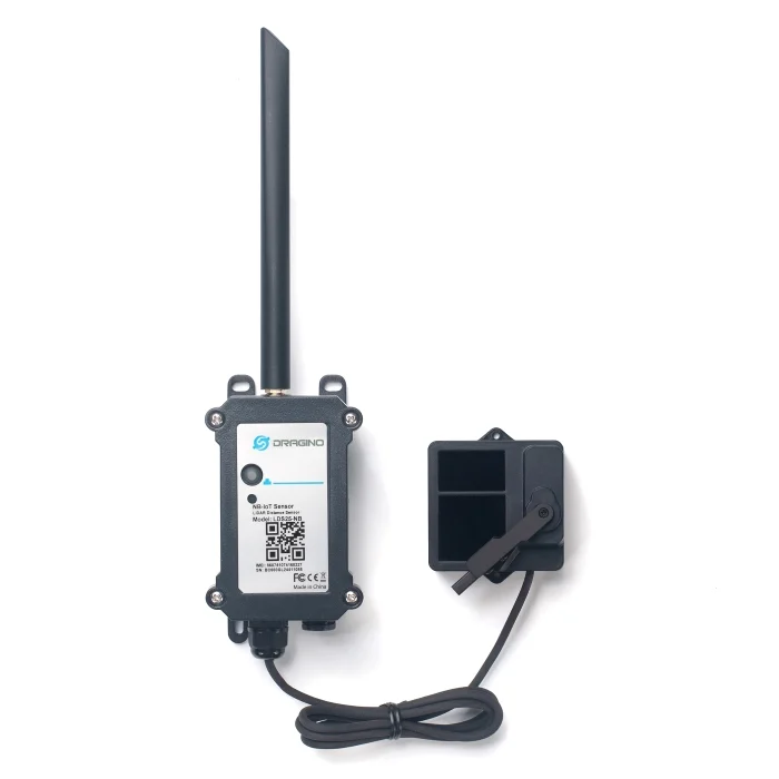 Version NB-IoT du capteur LiDAR Dragino LDS25-NB avec antenne externe