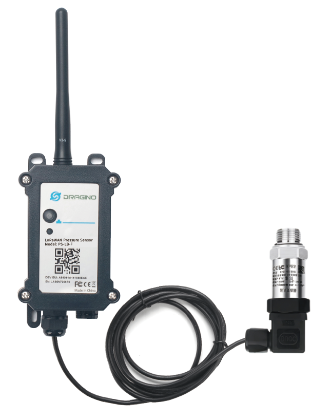 Capteur de pression LoRaWAN Dragino PS-LB-F avec transmetteur inox 316L alimentaire Capteur de pression LoRaWAN Dragino PS-LB-F avec transmetteur inox 316L alimentaire