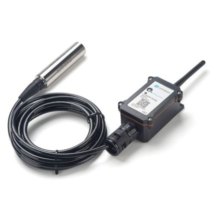 Dragino PS-I sonde de pression immergée reliée au boîtier LoRaWAN, vue de côté