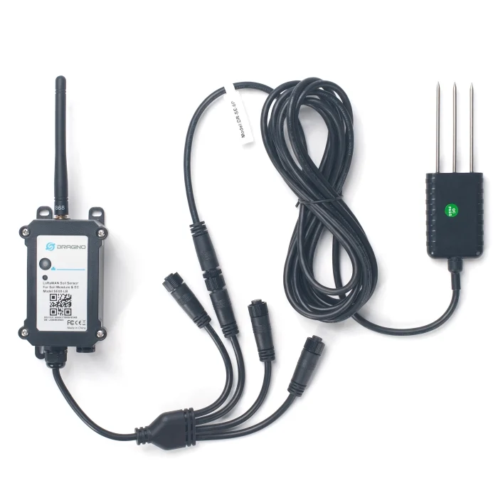 Transmetteur de sol Dragino SE0X-LB pour quatre sondes d'humidité DR-SE-6P