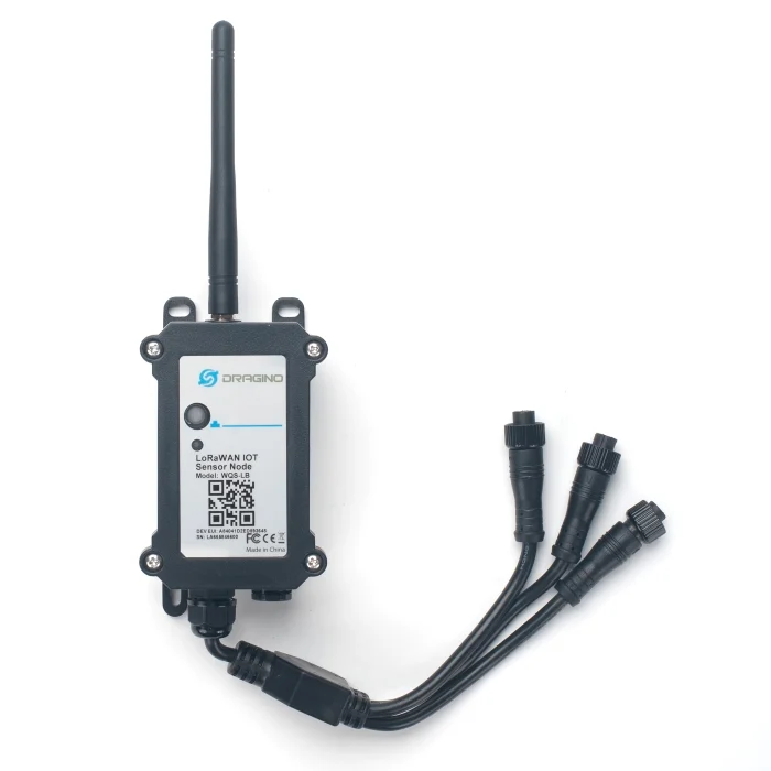Transmetteur qualité d'eau LoRaWAN Dragino WQS-LB avec câble répartiteur trois sondes Transmetteur qualité d'eau LoRaWAN Dragino WQS-LB avec câble répartiteur trois sondes