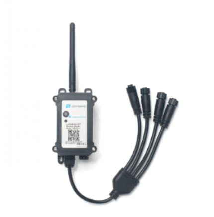Répartiteur Dragino DR-F6C 1 vers 4 raccordé à un transmetteur LoRaWAN Dragino