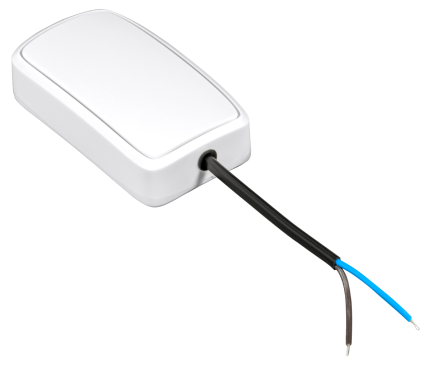 Enregistreur d'entrée binaire Bluetooth Efento, boîtier blanc avec câble deux fils