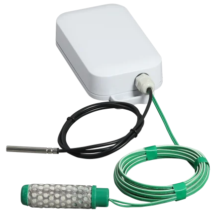 Capteur d'humidité du sol Efento en boîtier IP67 gris avec sondes Watermark et température